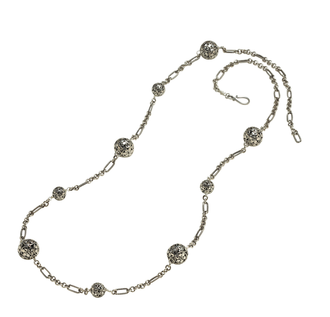 Galaxy Necklace – 30" Recycled-Silver Chain (Chrysalis 2008)