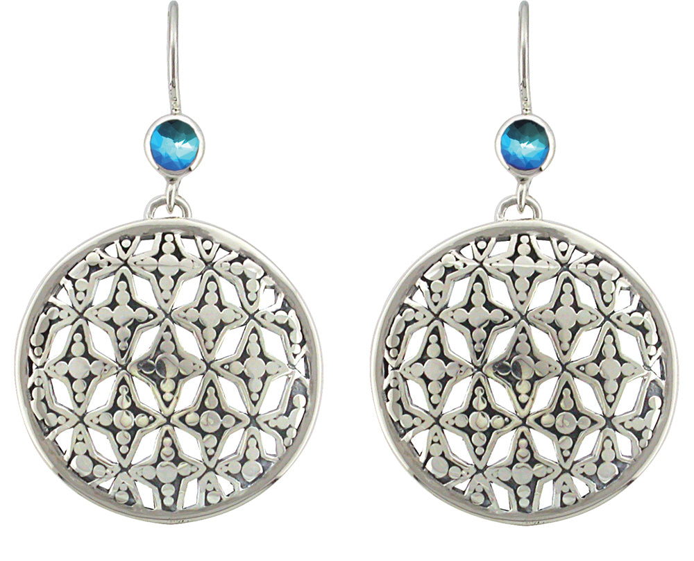 Medallion Earrings – Mystic Quartz (Windsor 2009 Archive)