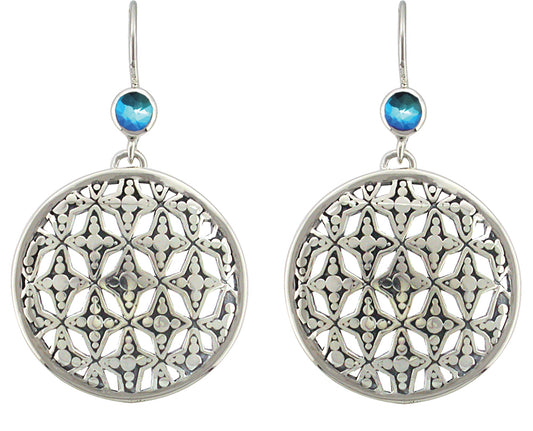 Medallion Earrings – Mystic Quartz (Windsor 2009 Archive)