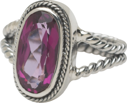 Ring – Raspberry Topaz (Size 6 & 7, Parisian Muse 2004 Archive)
