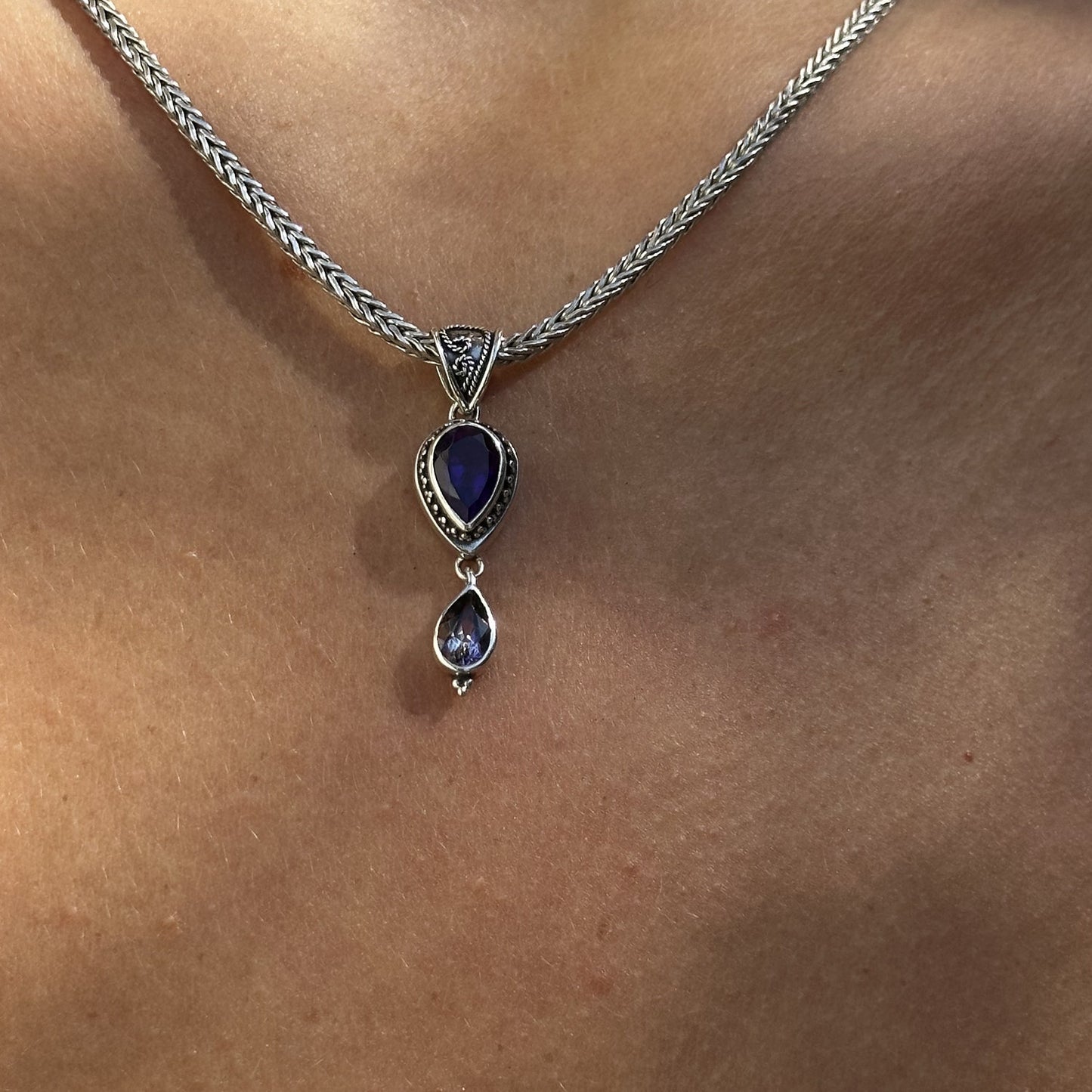 Pendant Necklace – Amethyst, Mystic Fire Topaz (Heirloom 2002 Archive)